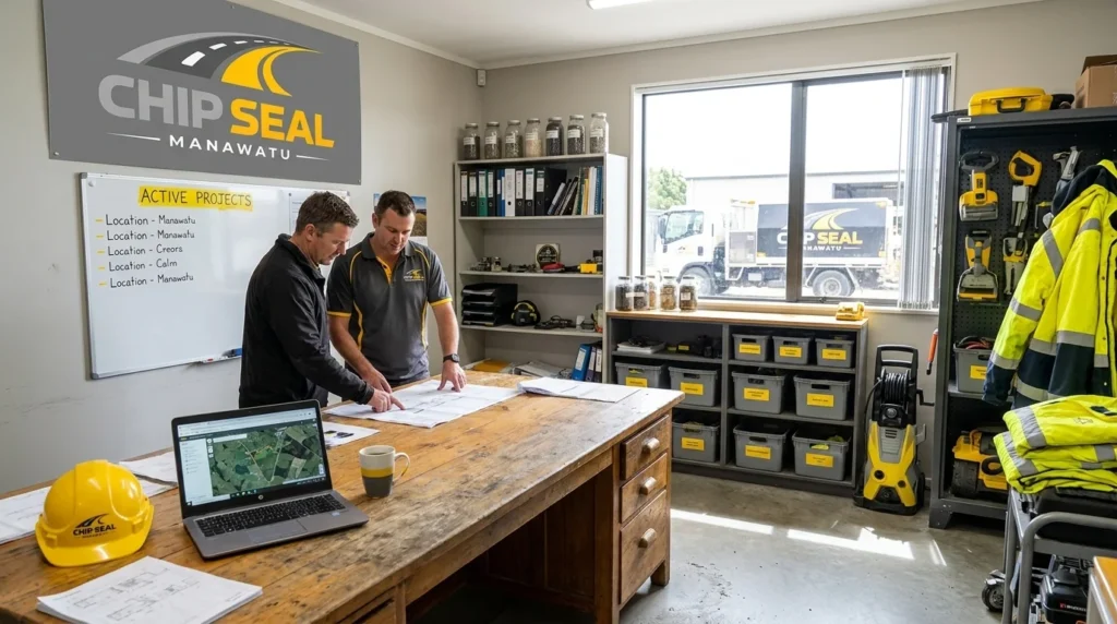 Chip seal workspace interior equipment Manawatu
